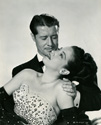 Dorothy Lamour and Don Ameche play Mary O'Leary and John Gayle in Columbia Studios' 1949 romantic comedy 'Slightly French'.