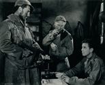 Robert Mitchum, Burgess Meredith and Gene Garrick from Ernie Pyle's 