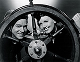 Janet Blair and Al Drake share a nautical pose in Tars and Spars, 1946
