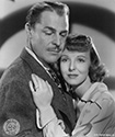 Brian Donlevy and Anna Lee, key actors in Arnold Pressburger's wartime drama, "Hangmen Also Die", 1943. Donlevy plays the role of Dr. Franticek Svoboda, a medical doctor in good standing in Prague and Anna Lee plays the role of Masha Novotny, daughter of Professor Novotny. It is revealed during the film that the Professor and the Doctor are key men of the Czeck resistance during the Nazi occupation of WWII. Director Fritz Lang's film noir drama, "Hangmen Also Die", 1943. 