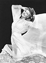 Rita Hayworth as the Greek demigoddess of dance, Terpsicore, shown here in a pose from Director Al Hall's dance fantasy, "Down To Earth", 1947.