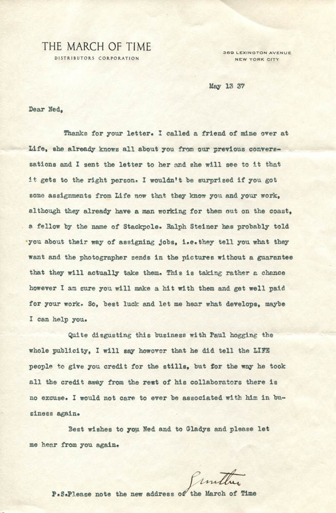 Gunther von Fritsch letter