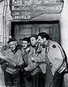 U.S. War Correspondents play themselves as news arrives that Ernie Pyle had been awarded the Pulitzer Prize in Journalism from 